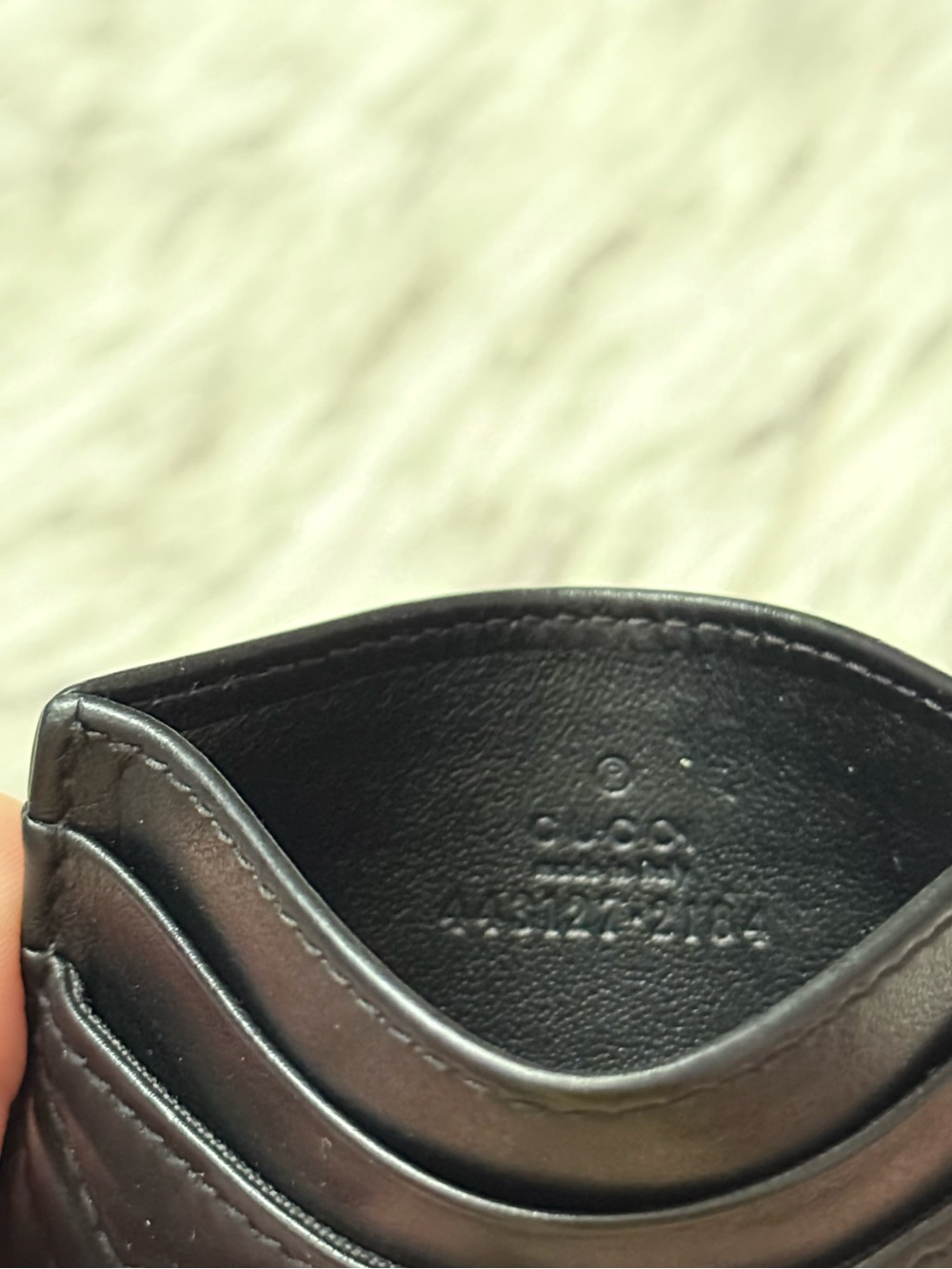 SOLD SOLD! Authentic Gucci Black GG Marmont Quilted Leather Card Case - Picture 3 of 4